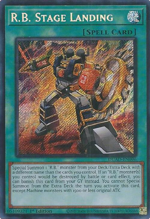 R.B. Stage Landing [DUAD-EN096] Secret Rare | Gear Gaming Fayetteville