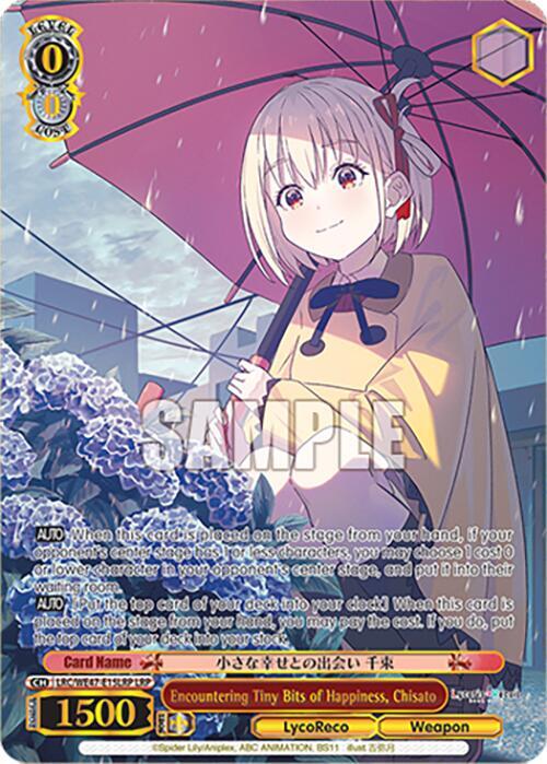 Encountering Tiny Bits of Happiness, Chisato (LRP) - [Lycoris Recoil Premium Booster] | Gear Gaming Fayetteville