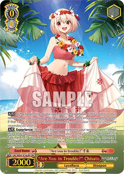 "Are You in Trouble?" Chisato (LRP) - [Lycoris Recoil Premium Booster] | Gear Gaming Fayetteville