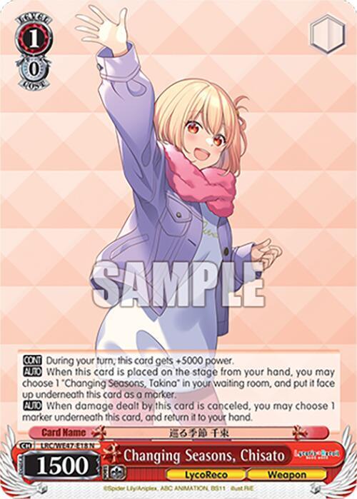 Changing Seasons, Chisato - [Lycoris Recoil Premium Booster] | Gear Gaming Fayetteville