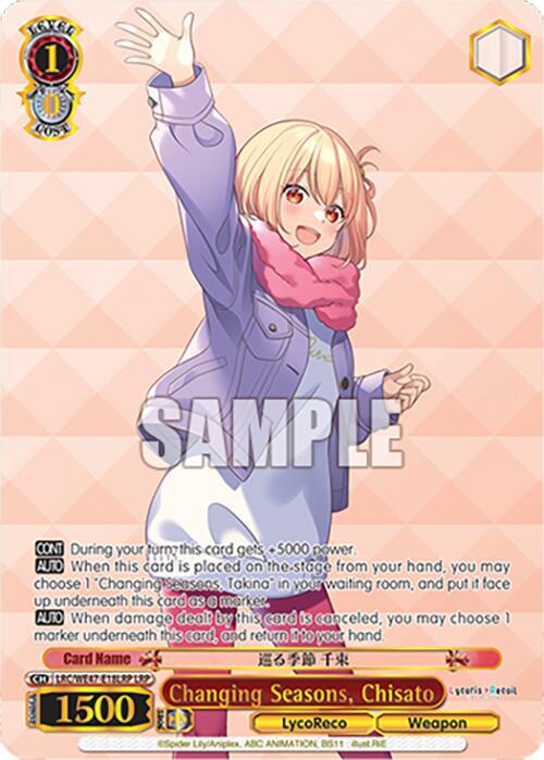 Changing Seasons, Chisato (LRP) - [Lycoris Recoil Premium Booster] | Gear Gaming Fayetteville