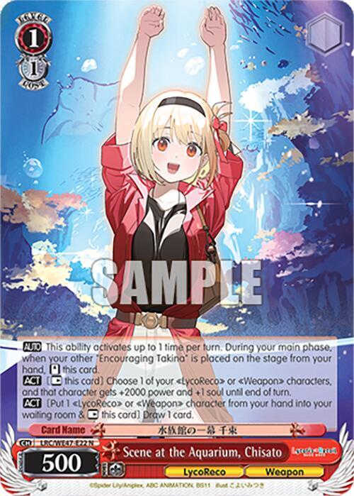 Scene at the Aquarium, Chisato - [Lycoris Recoil Premium Booster] | Gear Gaming Fayetteville