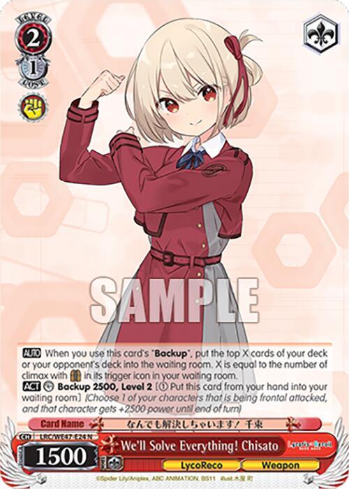 We'll Solve Everything! Chisato - [Lycoris Recoil Premium Booster] | Gear Gaming Fayetteville