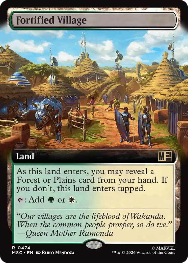 Fortified Village (Extended Art) [Marvel Super Heroes Commander] | Gear Gaming Fayetteville