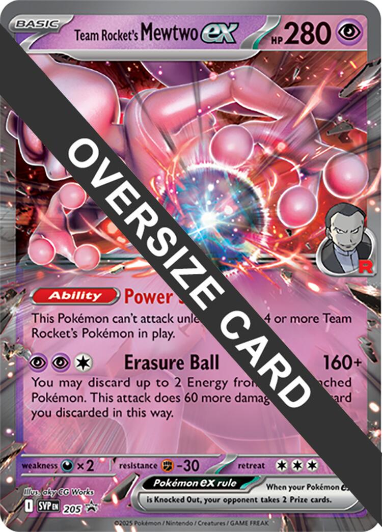 Team Rocket's Mewtwo ex (205) (Jumbo Card) [Scarlet & Violet: Black Star Promos] | Gear Gaming Fayetteville