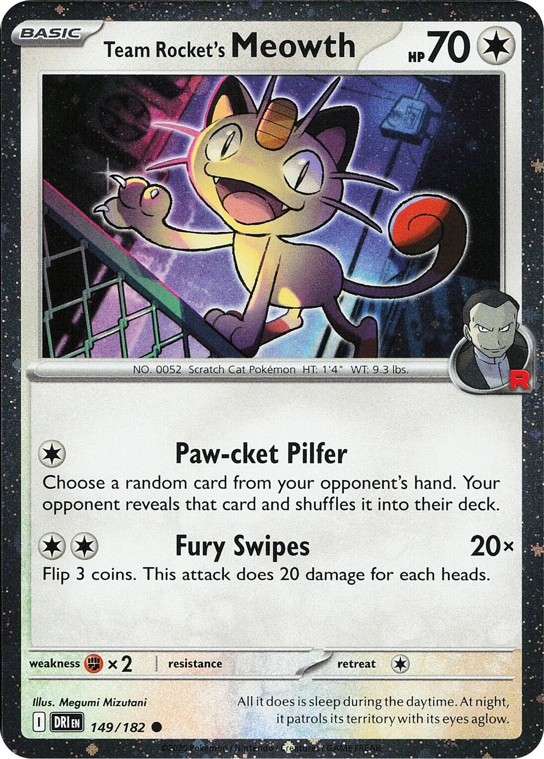 Team Rocket's Meowth (149/182) (Cosmos Holo) [Miscellaneous Cards] | Gear Gaming Fayetteville