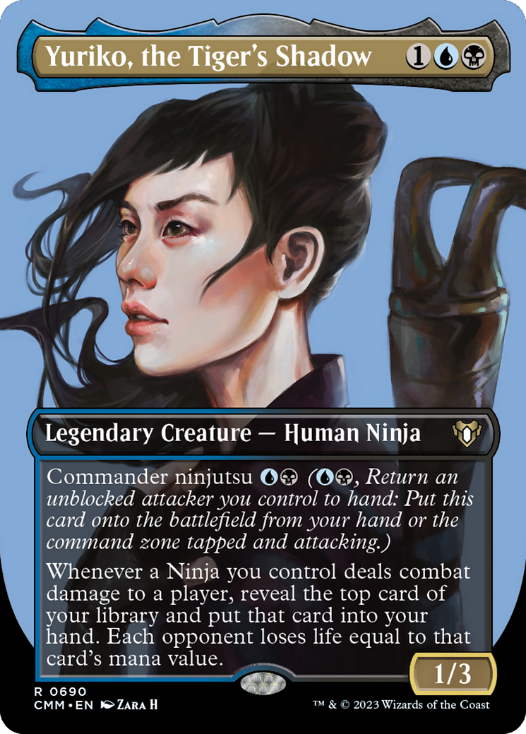 Yuriko, the Tiger's Shadow (Borderless Profile) [Commander Masters] | Gear Gaming Fayetteville