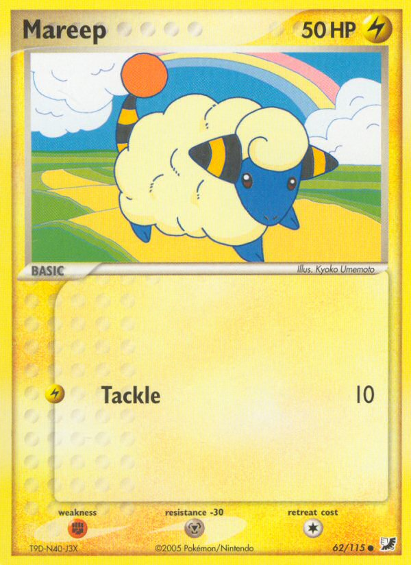 Mareep (62/115) [EX: Unseen Forces] | Gear Gaming Fayetteville