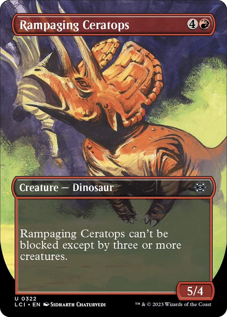 Rampaging Ceratops (Borderless) [The Lost Caverns of Ixalan] | Gear Gaming Fayetteville