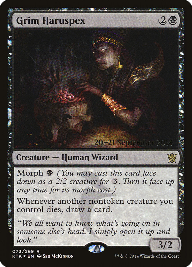Grim Haruspex [Khans of Tarkir Prerelease Promos] | Gear Gaming Fayetteville