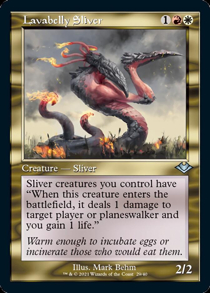 Lavabelly Sliver (Retro Foil Etched) [Modern Horizons] | Gear Gaming Fayetteville