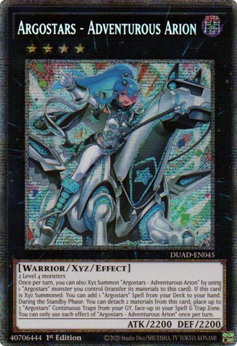 Argostars - Adventurous Arion (Starlight Rare) [DUAD-EN045] Starlight Rare | Gear Gaming Fayetteville