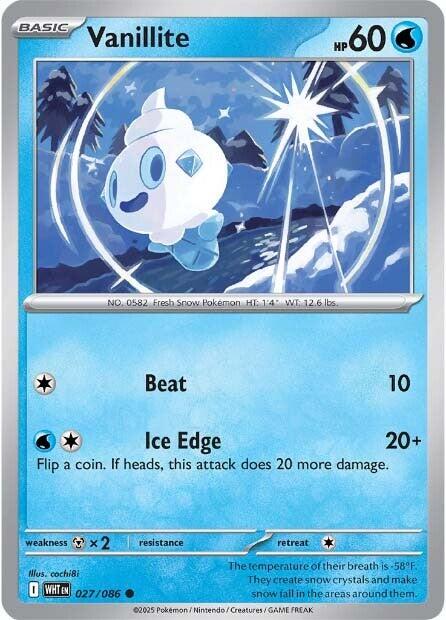 Vanillite (027/086) [Scarlet & Violet: White Flare] | Gear Gaming Fayetteville