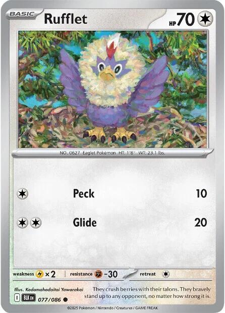 Rufflet (077/086) [Scarlet & Violet: Black Bolt] | Gear Gaming Fayetteville
