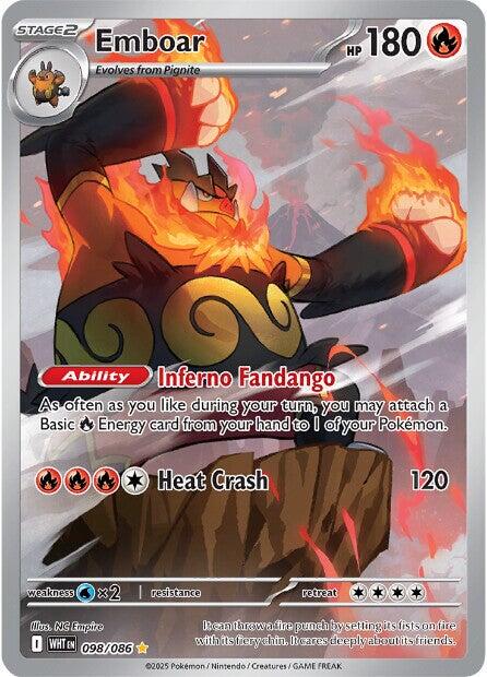 Emboar (098/086) [Scarlet & Violet: White Flare] | Gear Gaming Fayetteville