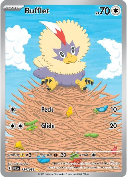 Rufflet (154/086) [Scarlet & Violet: Black Bolt] | Gear Gaming Fayetteville