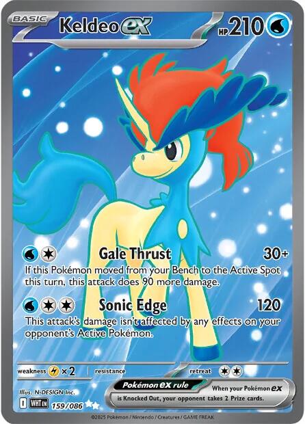 Keldeo ex (159/086) [Scarlet & Violet: White Flare] | Gear Gaming Fayetteville