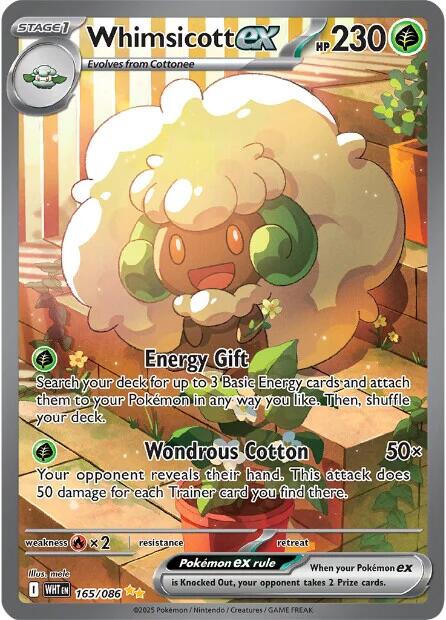 Whimsicott ex (165/086) [Scarlet & Violet: White Flare] | Gear Gaming Fayetteville