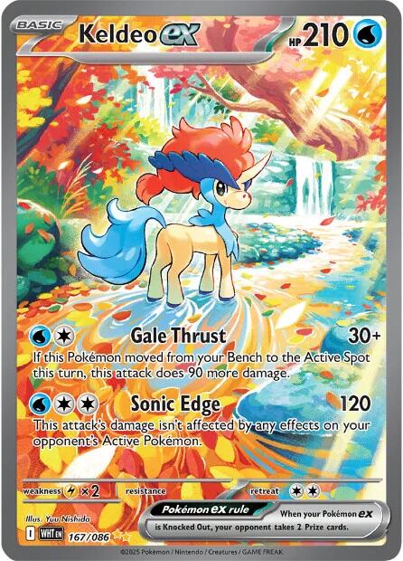 Keldeo ex (167/086) [Scarlet & Violet: White Flare] | Gear Gaming Fayetteville