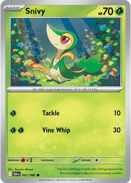 Snivy (001/086) [Scarlet & Violet: Black Bolt] | Gear Gaming Fayetteville