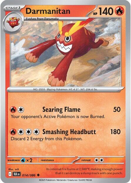 Darmanitan (014/086) [Scarlet & Violet: Black Bolt] | Gear Gaming Fayetteville
