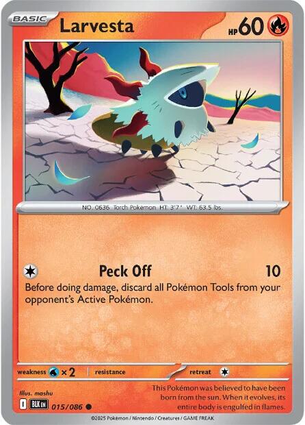 Larvesta (015/086) [Scarlet & Violet: Black Bolt] | Gear Gaming Fayetteville