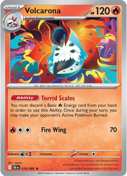Volcarona (016/086) [Scarlet & Violet: Black Bolt] | Gear Gaming Fayetteville