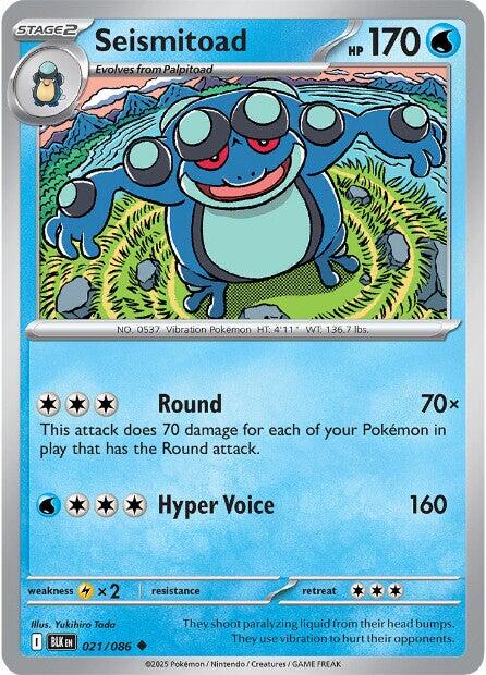 Seismitoad (021/086) [Scarlet & Violet: Black Bolt] | Gear Gaming Fayetteville