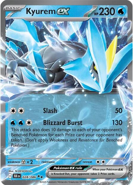 Kyurem ex (028/086) [Scarlet & Violet: Black Bolt] | Gear Gaming Fayetteville