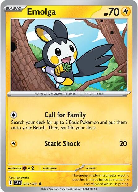 Emolga (029/086) [Scarlet & Violet: Black Bolt] | Gear Gaming Fayetteville