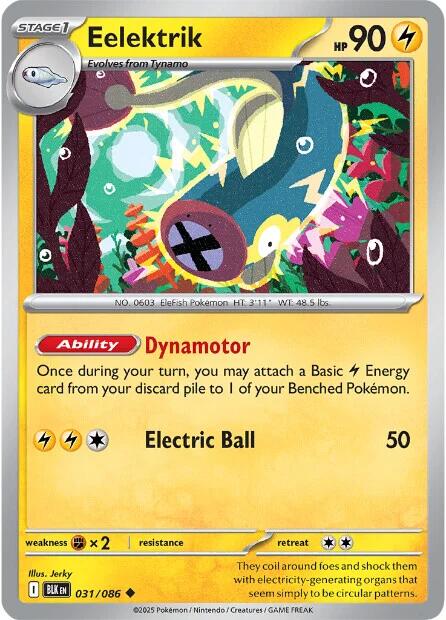 Eelektrik (031/086) [Scarlet & Violet: Black Bolt] | Gear Gaming Fayetteville