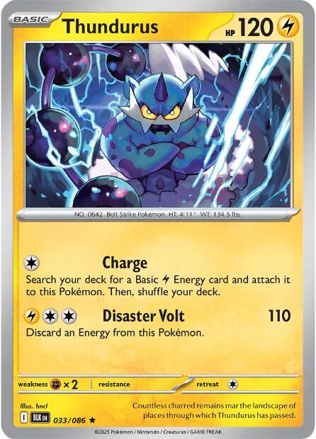 Thundurus (033/086) [Scarlet & Violet: Black Bolt] | Gear Gaming Fayetteville