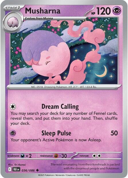 Musharna (036/086) [Scarlet & Violet: Black Bolt] | Gear Gaming Fayetteville