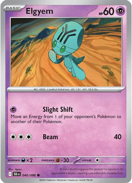 Elgyem (040/086) [Scarlet & Violet: Black Bolt] | Gear Gaming Fayetteville