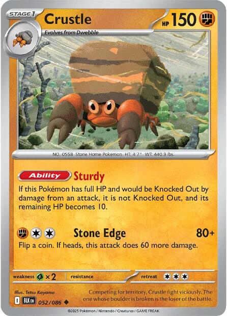 Crustle (052/086) [Scarlet & Violet: Black Bolt] | Gear Gaming Fayetteville
