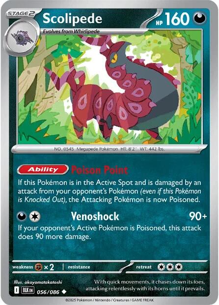 Scolipede (056/086) [Scarlet & Violet: Black Bolt] | Gear Gaming Fayetteville