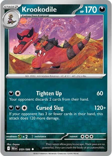 Krookodile (059/086) [Scarlet & Violet: Black Bolt] | Gear Gaming Fayetteville