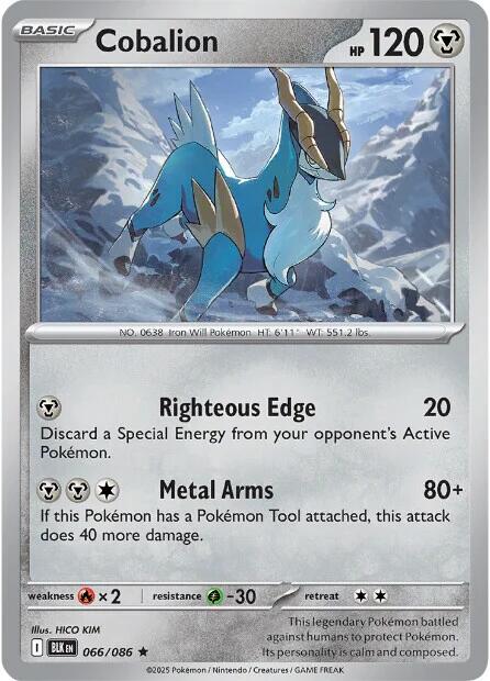Cobalion (066/086) [Scarlet & Violet: Black Bolt] | Gear Gaming Fayetteville