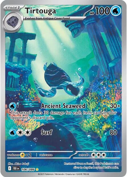 Tirtouga (106/086) [Scarlet & Violet: Black Bolt] | Gear Gaming Fayetteville