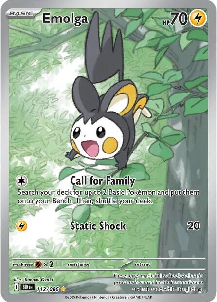 Emolga (112/086) [Scarlet & Violet: Black Bolt] | Gear Gaming Fayetteville