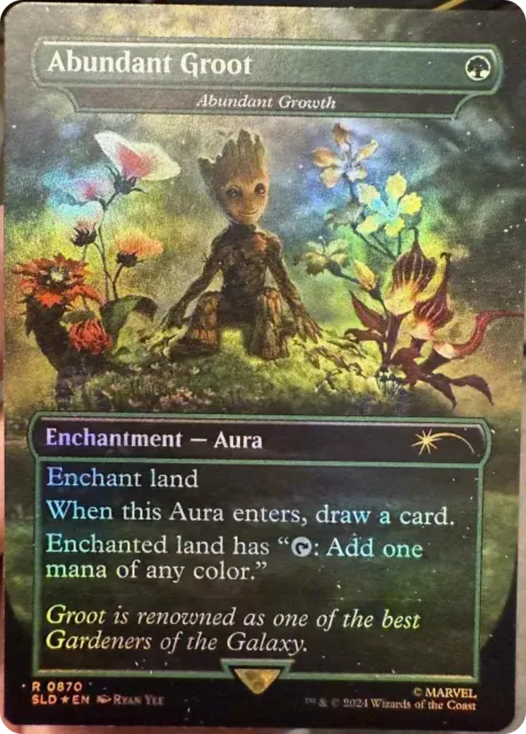 Abundant Groot - Abundant Growth (Rainbow Foil) [Secret Lair Drop Series] | Gear Gaming Fayetteville