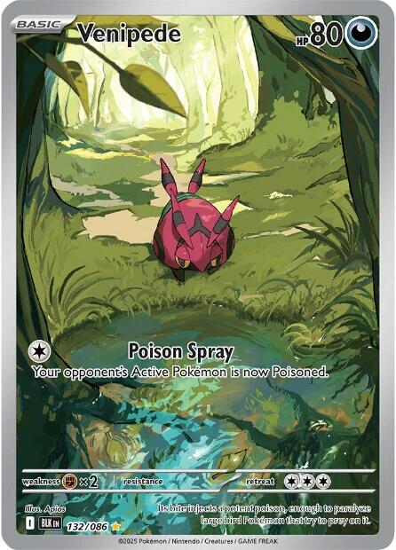 Venipede (132/086) [Scarlet & Violet: Black Bolt] | Gear Gaming Fayetteville