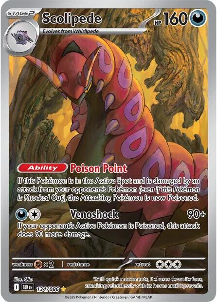 Scolipede (134/086) [Scarlet & Violet: Black Bolt] | Gear Gaming Fayetteville