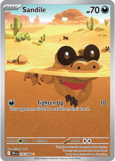 Sandile (135/086) [Scarlet & Violet: Black Bolt] | Gear Gaming Fayetteville
