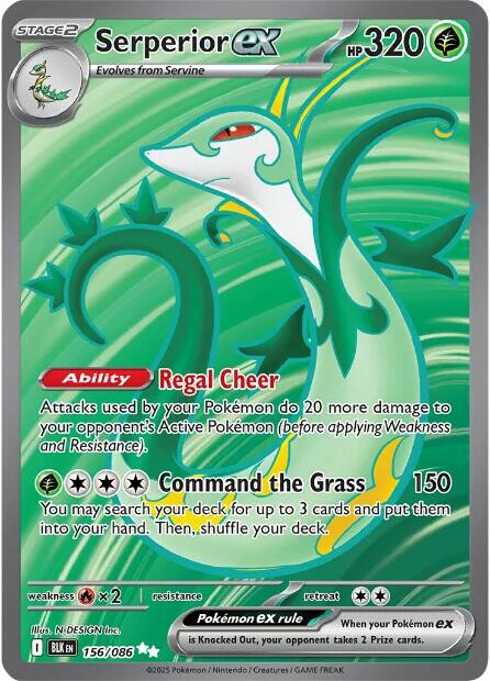Serperior ex (156/086) [Scarlet & Violet: Black Bolt] | Gear Gaming Fayetteville