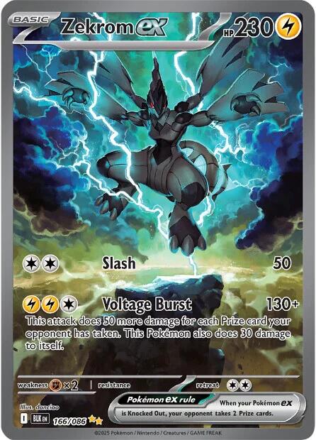 Zekrom ex (166/086) [Scarlet & Violet: Black Bolt] | Gear Gaming Fayetteville