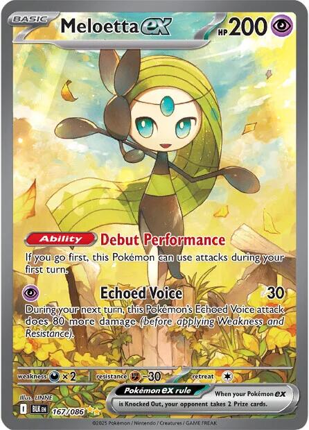 Meloetta ex (167/086) [Scarlet & Violet: Black Bolt] | Gear Gaming Fayetteville
