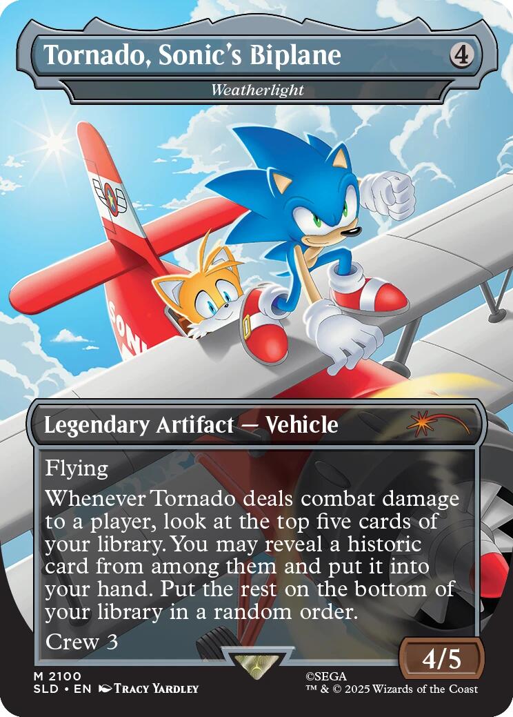 Tornado, Sonic's Biplane - Weatherlight [Secret Lair Drop Series] | Gear Gaming Fayetteville