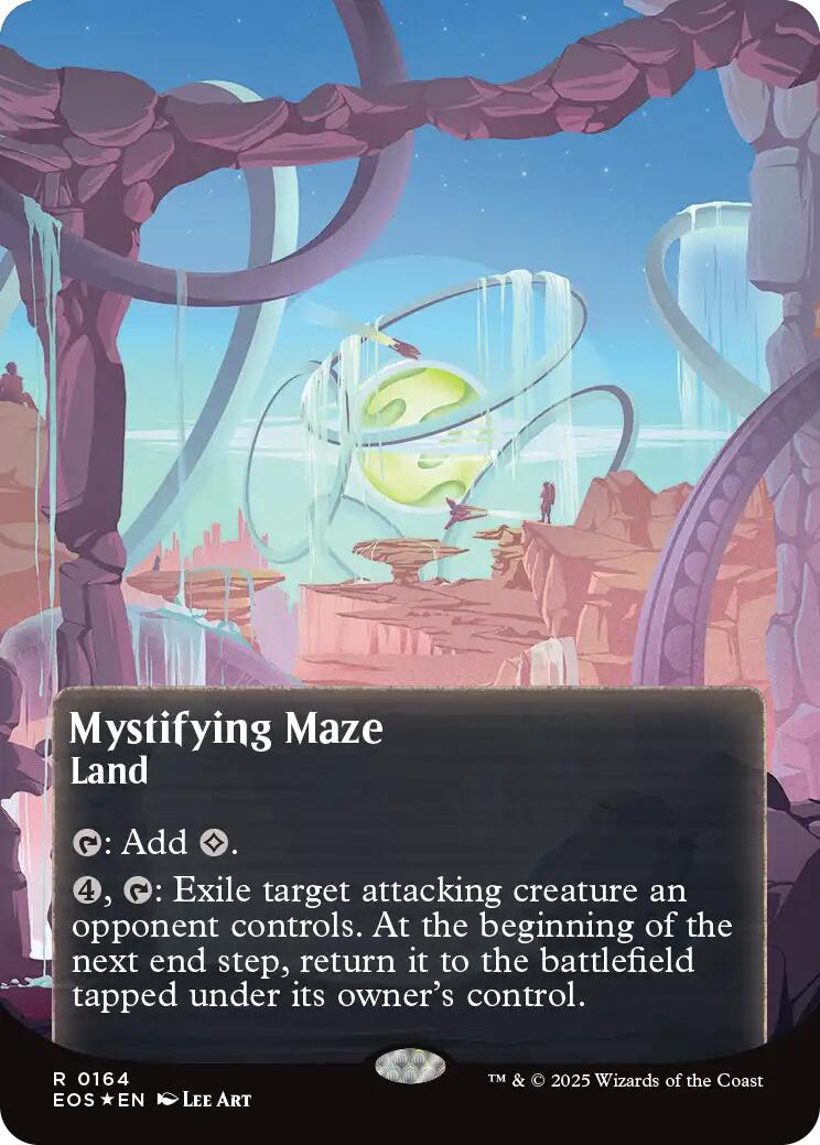 Mystifying Maze (0164) (Borderless) (Galaxy Foil) [Edge of Eternities: Stellar Sights] | Gear Gaming Fayetteville