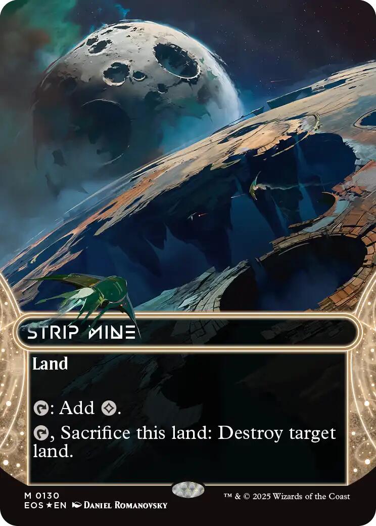 Strip Mine (0130) (Borderless) (Galaxy Foil) [Edge of Eternities: Stellar Sights] | Gear Gaming Fayetteville